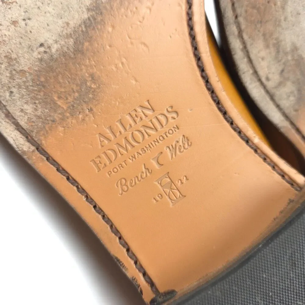 ALLEN EDMONDS Carlyle Plain-toe Oxford Dress Shoe Walnut Brown Leather Old Money